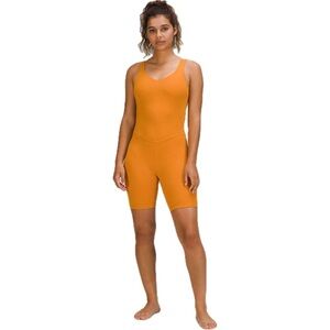 Lululemon Align 8” Onesie | Size 6 | Autumn Orange | Nulu Buttery Soft Yoga